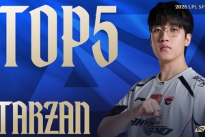 LPL第二赛段W3D1每日TOP5：Tarzan巨龙撞击，天崩困敌